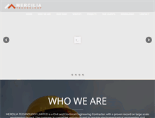 Tablet Screenshot of merciliatechnology.com